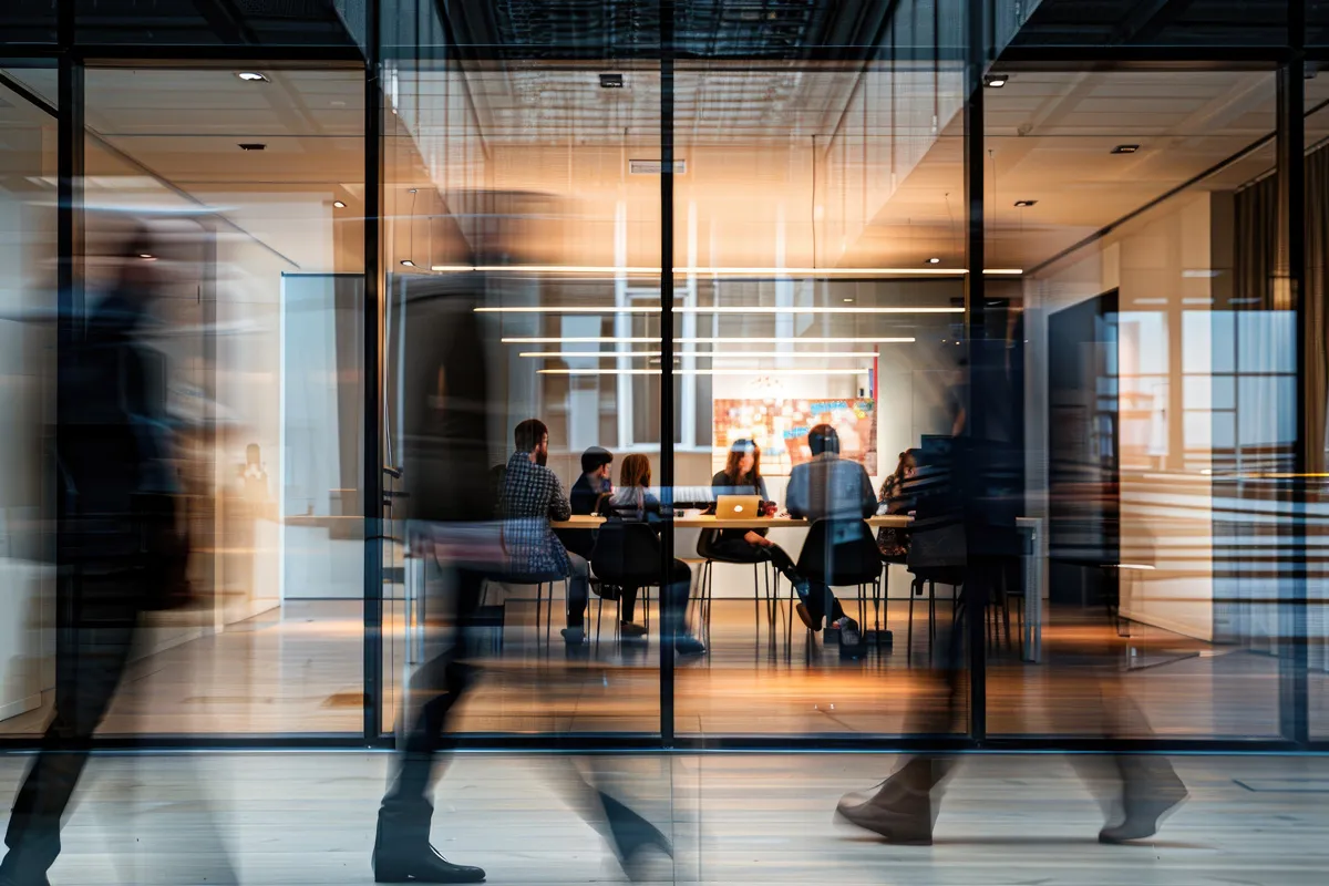 Modern marketing team collaborating on automation workflows